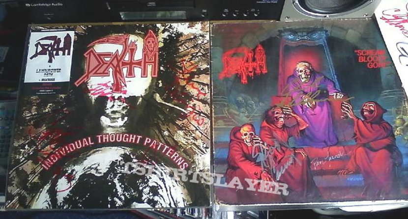 Death - Scream Bloody Gore / Individual Though Patterns LPs (Signed)