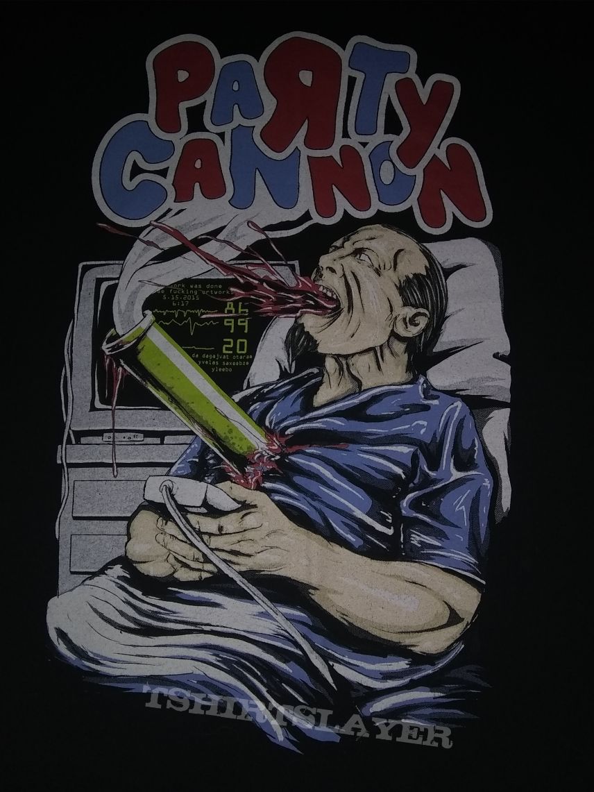 Party cannon bong hit hospitalisation shirt