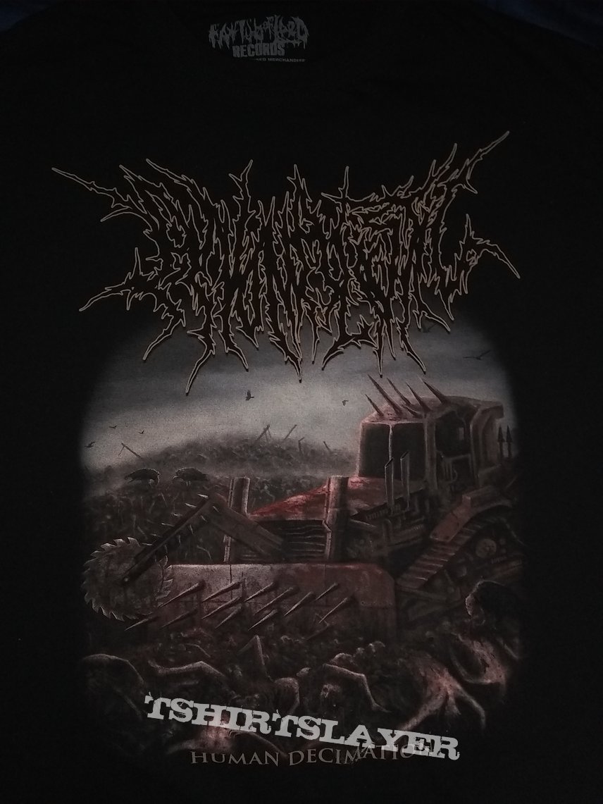 Anomalistic human decimation cover art shirt 