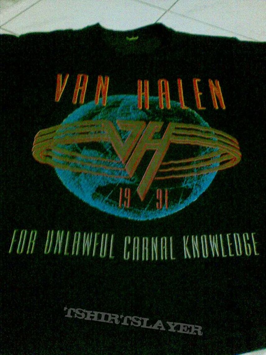 Van Halen For Unlawful Carnal Knowledge Tour 91 Shirt | TShirtSlayer TShirt  and BattleJacket Gallery