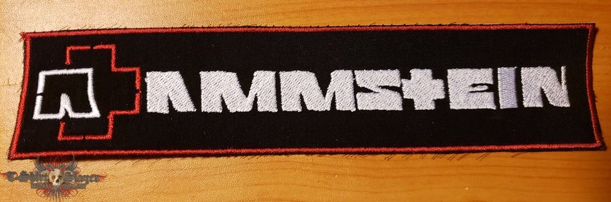 Rammstein embroidered strip patch 