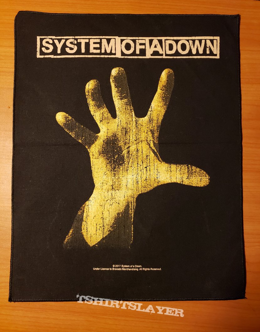 System Of A Down 2017 backpatch 