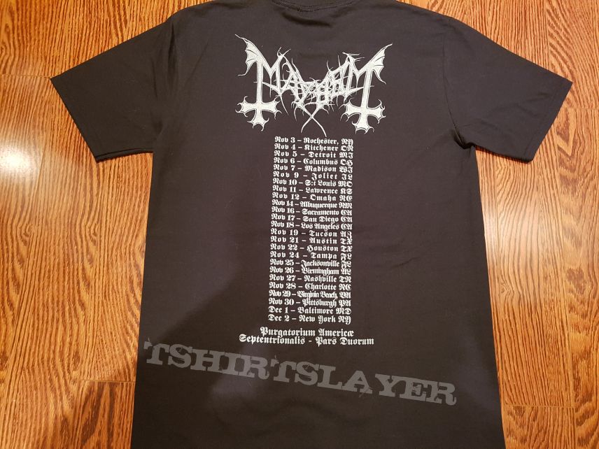 Mayhem shirt from 2017 North American tour.