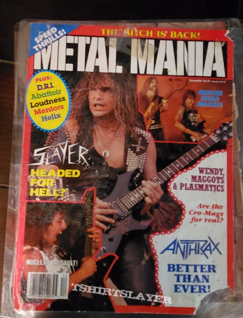 Slayer Metal Mania (cover only) Slayer Metal Mania (cover only)