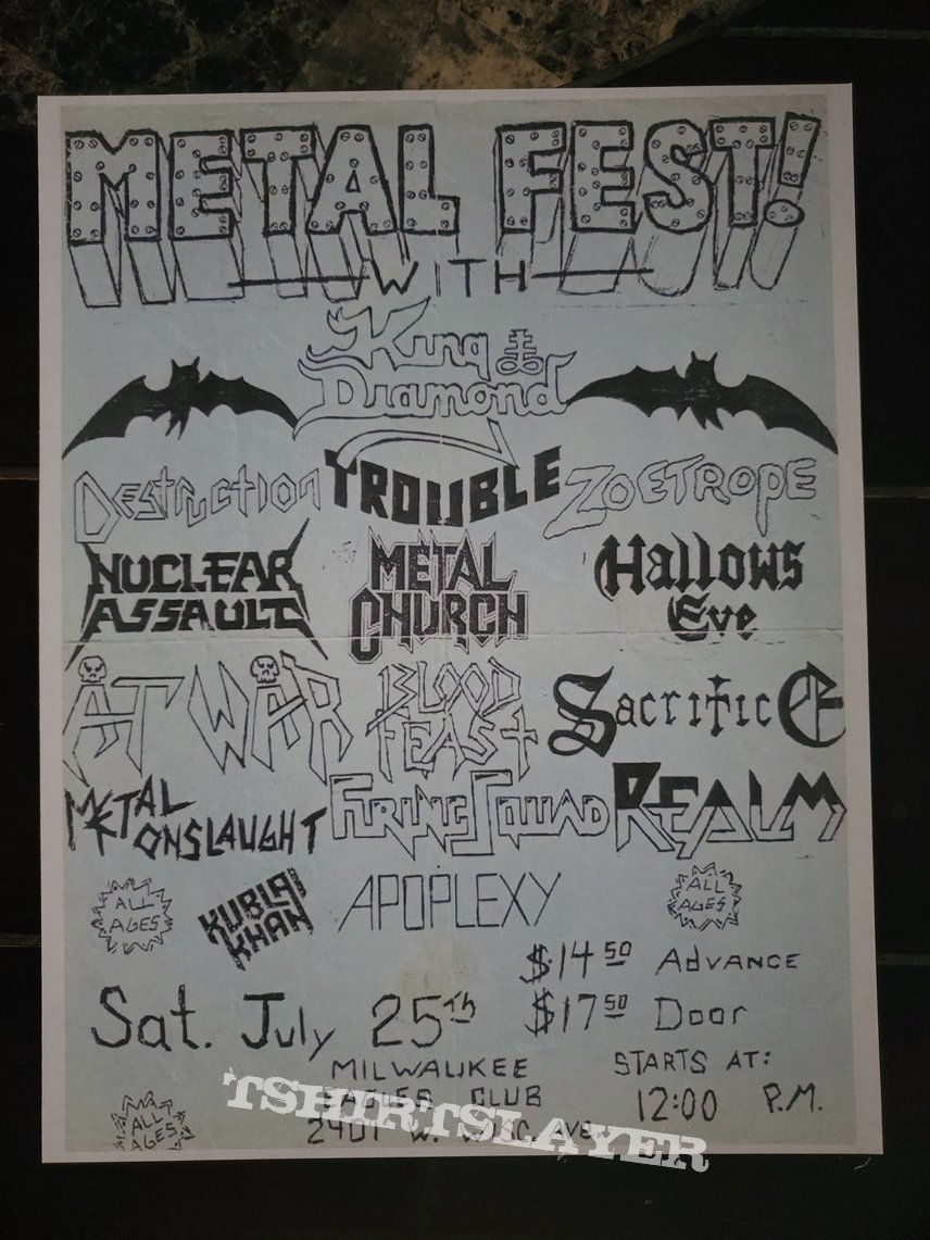 King Diamond Metal Fest flyer