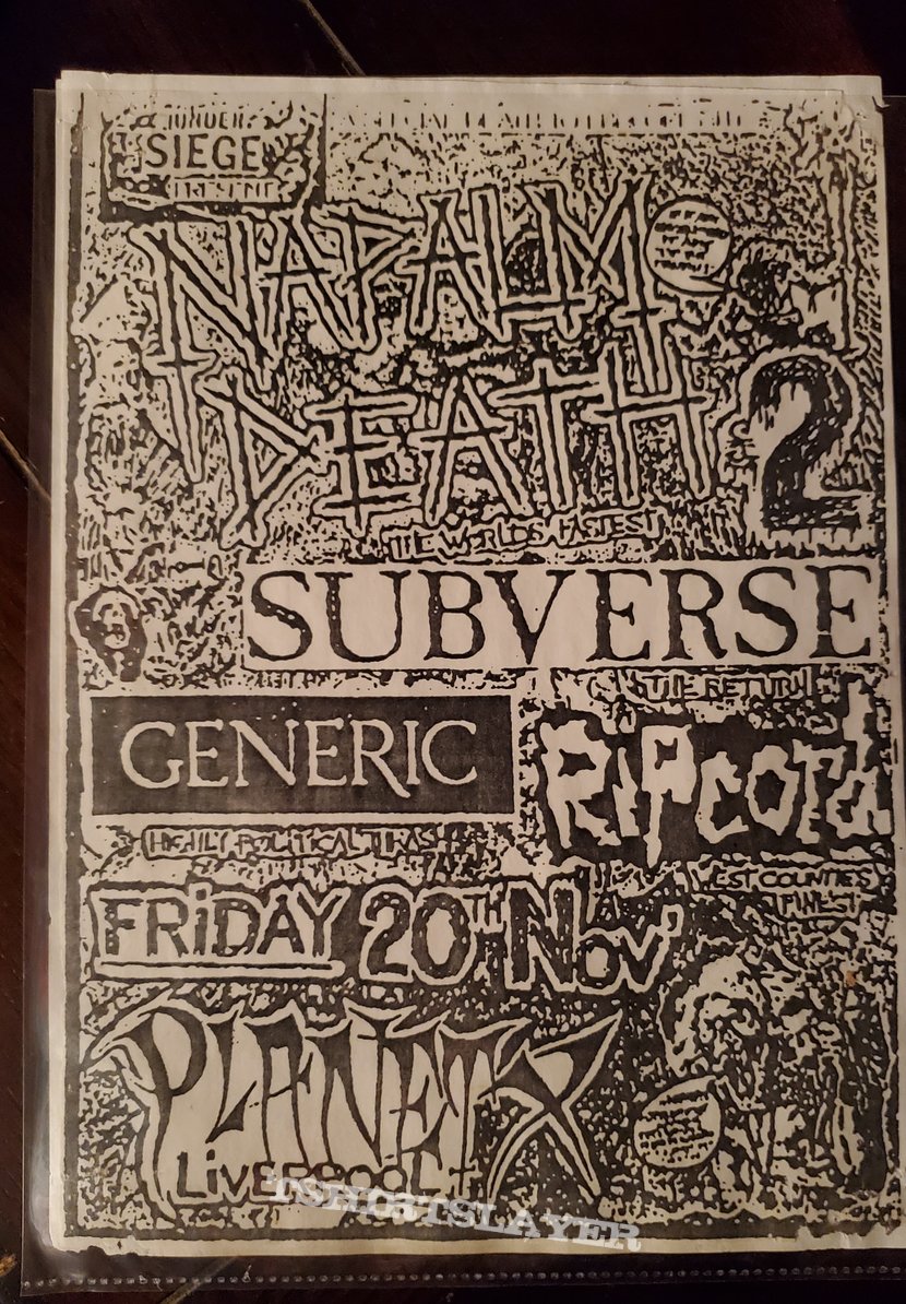 Napalm Death flyer