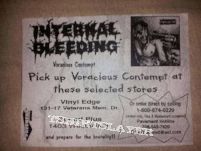 Internal Bleeding promo flyer