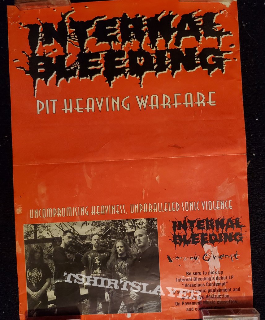 Internal Bleeding promo poster Voracious Contempt / Malevolent Creation - Eternal