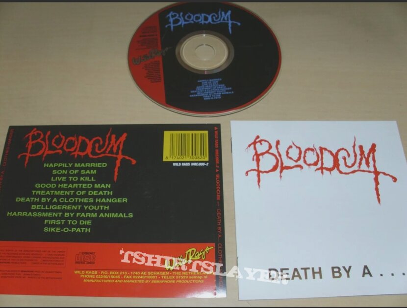 Bloodcum cd Death by a clothes hanger