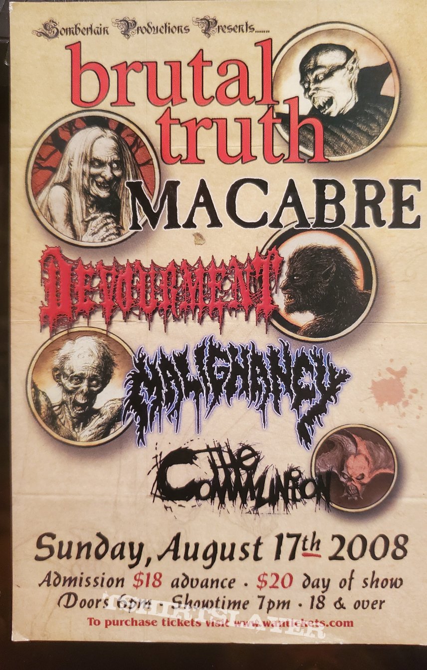 Macabre Somberlain Productions flyer
