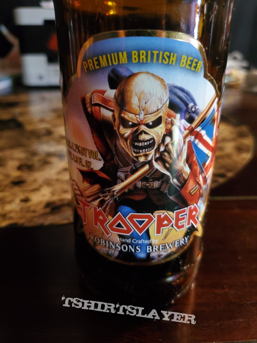 Iron Maiden Trooper Premium British Beer bottle