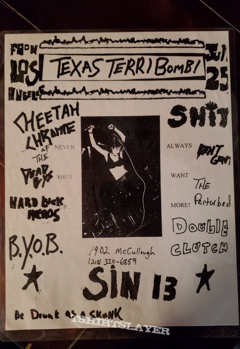 Shit Texas Terri Bomb flyer