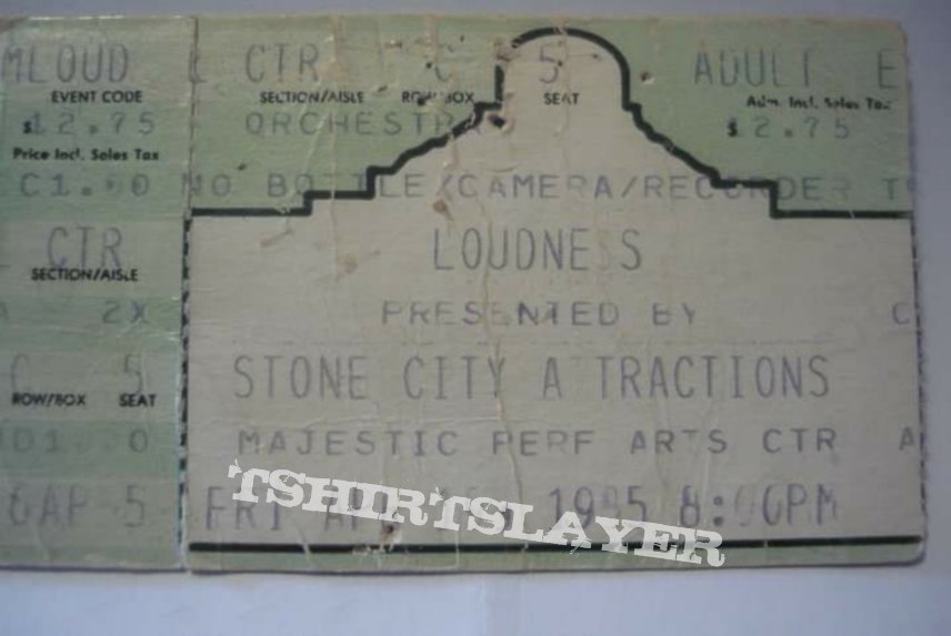 Loudness ticket stub