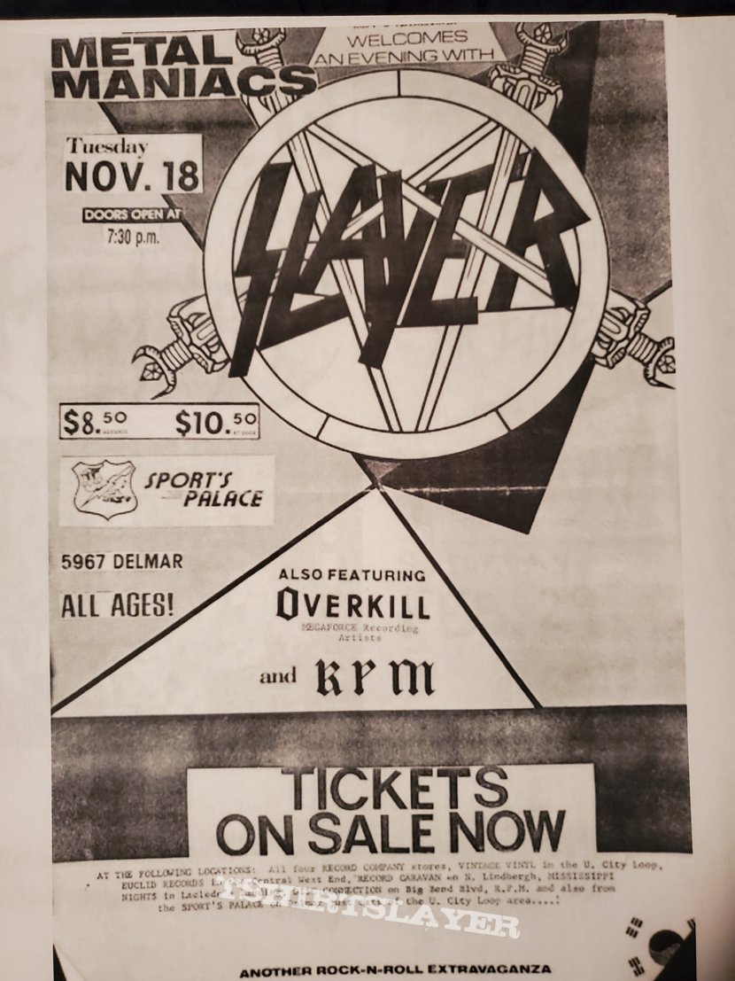 Slayer flyer