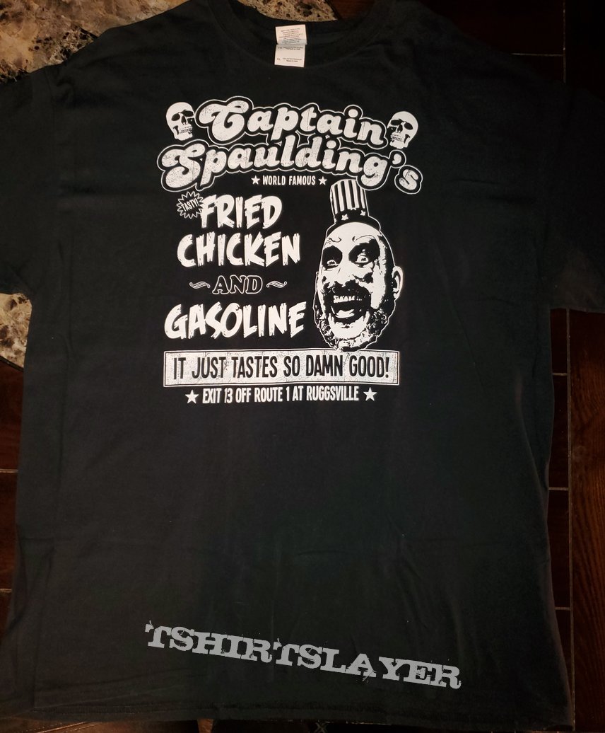 Rob Zombie Captain Spaldings Fried Chicken and Gasoline shirt