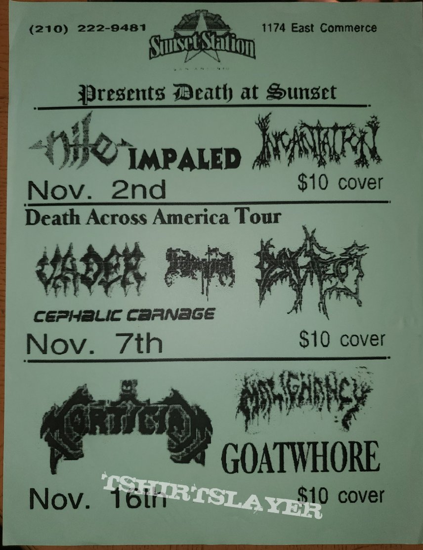 Nile Death at Sunset calender flyer