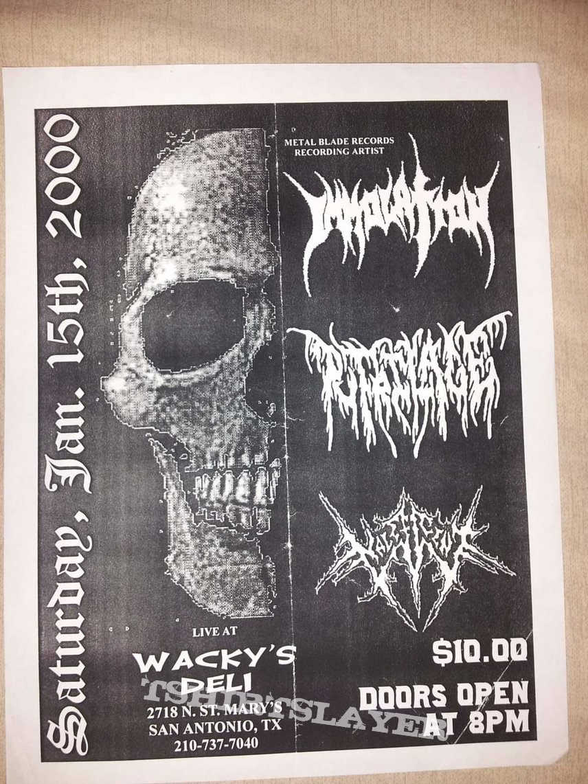 Immolation flyer