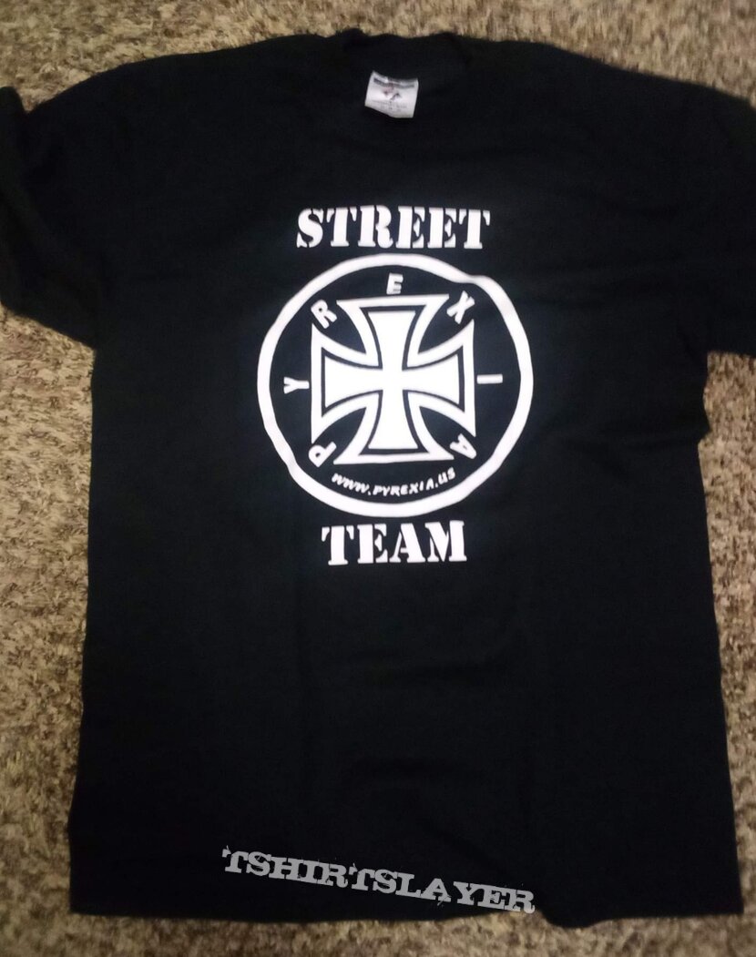 Pyrexia street team shirt