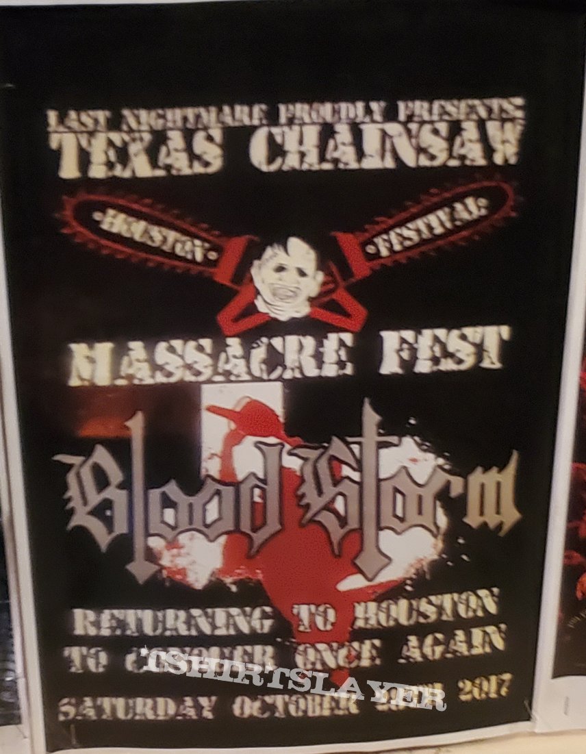 Blood Storm Texas Chainsaw Massacre Fest flyer