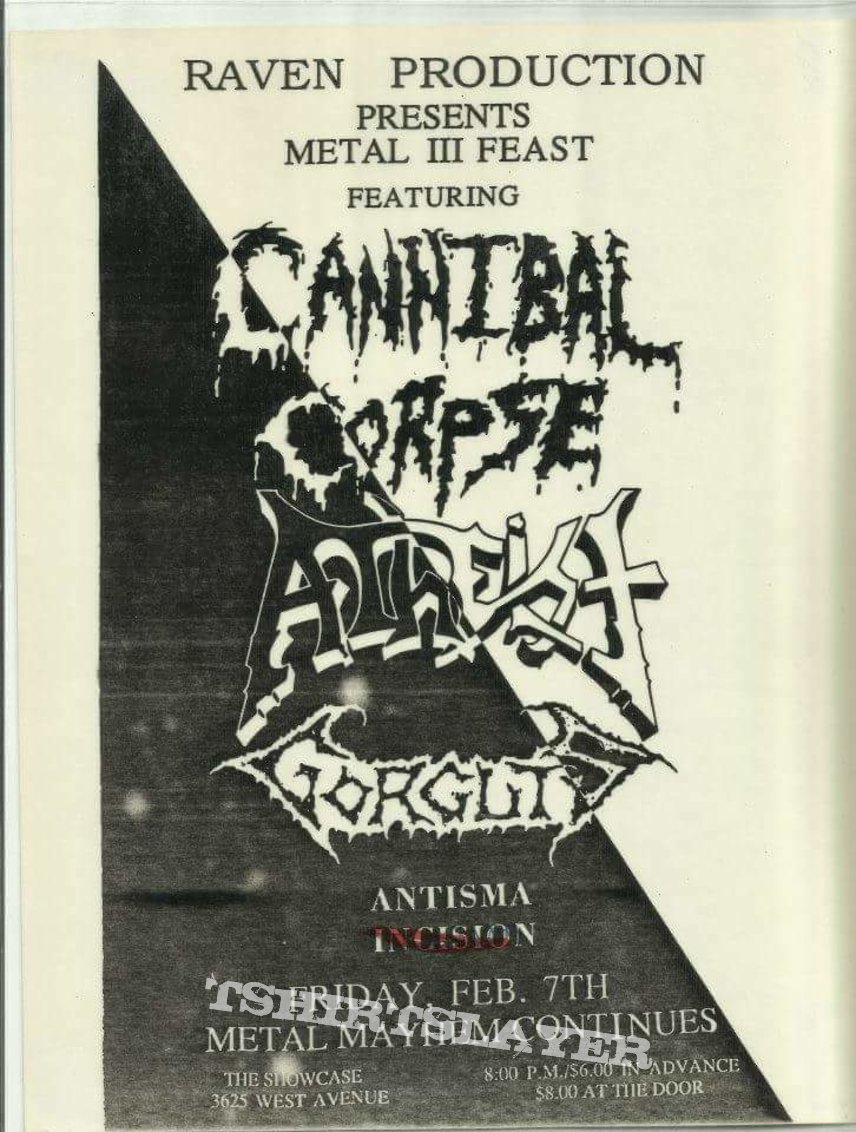Cannibal Corpse Metal Feast 3 flyer