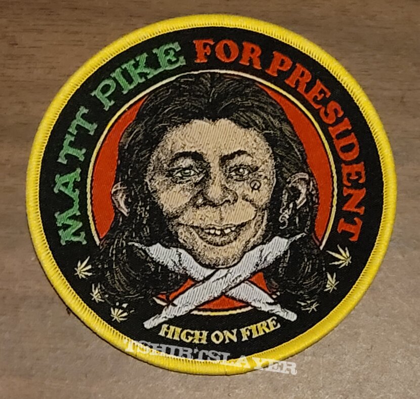 High On Fire Woven Patch