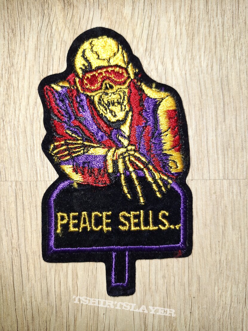 Megadeth peace sells embroidered