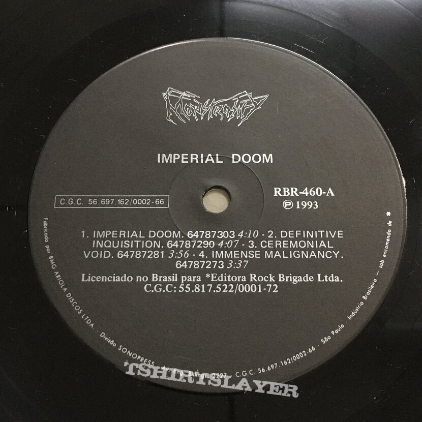 Monstrosity imperial doom 1993 OG Lp