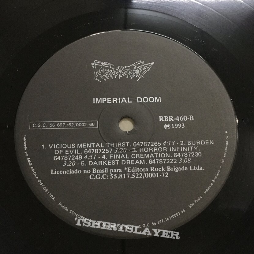 Monstrosity imperial doom 1993 OG Lp