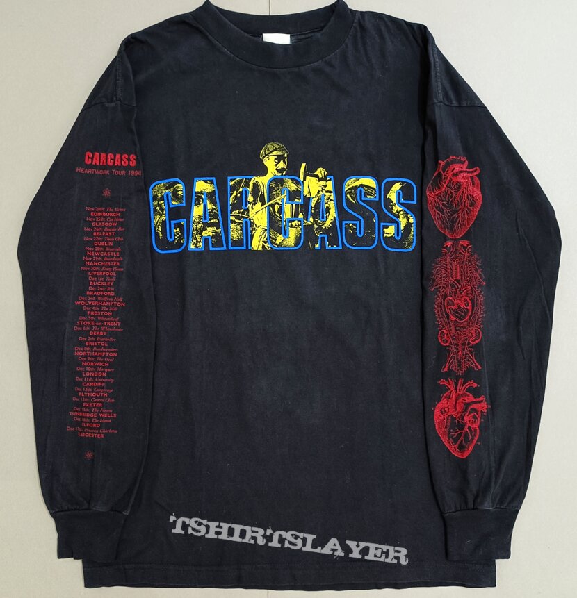 Carcass Heartwork Tour 94 longsleeve | TShirtSlayer TShirt and