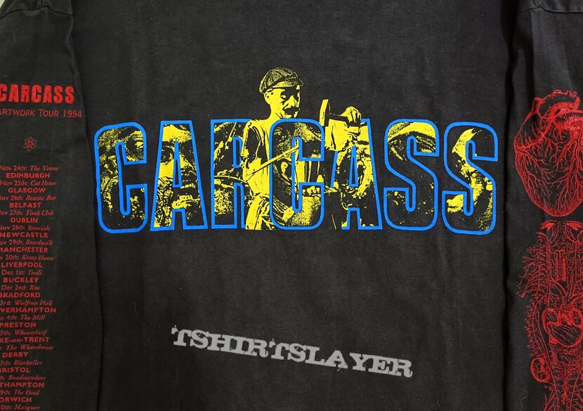 Carcass Heartwork Tour 94 longsleeve | TShirtSlayer TShirt and