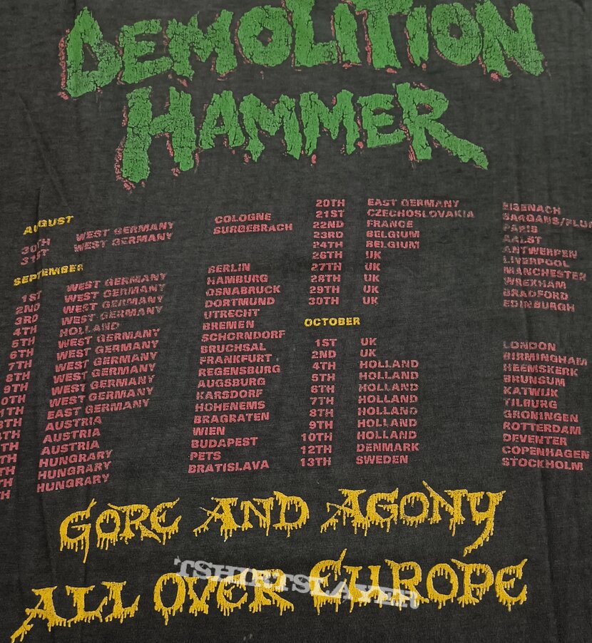 Demolition Hammer Tour 1990