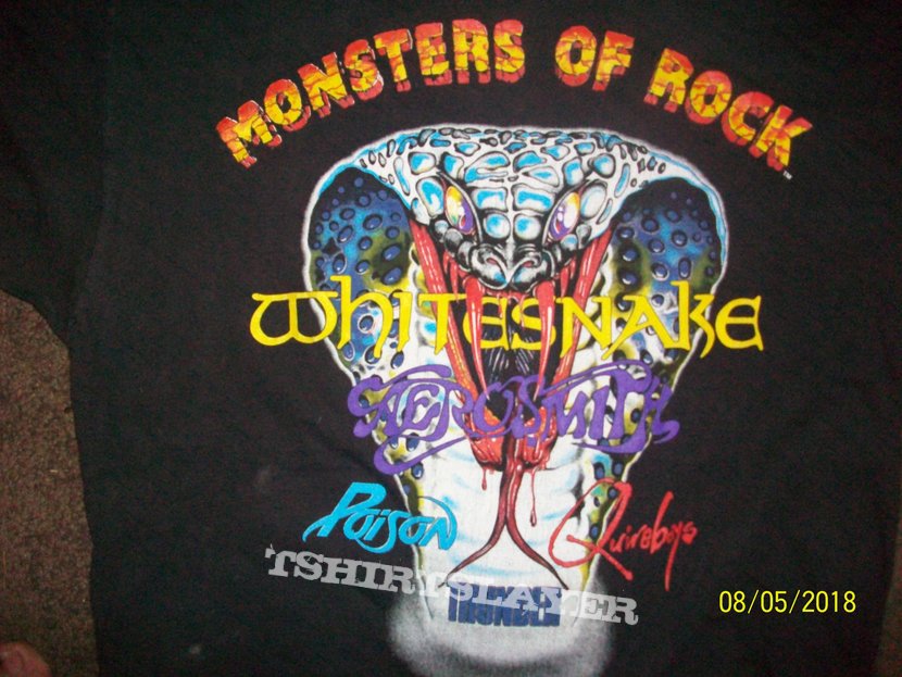 Whitesnake monsters of rock 1990 | TShirtSlayer TShirt and 