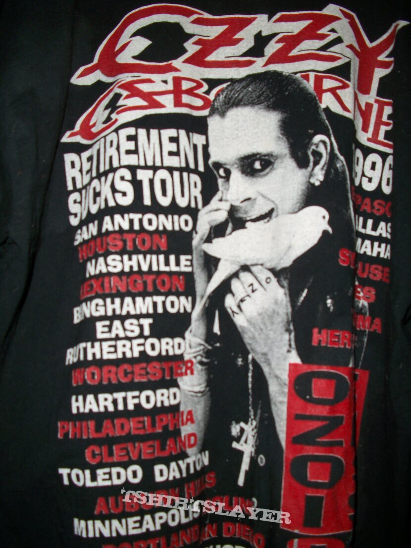 Ozzy Osbourne Vintage 90s Retirement Sucks Tour T-shirt 
