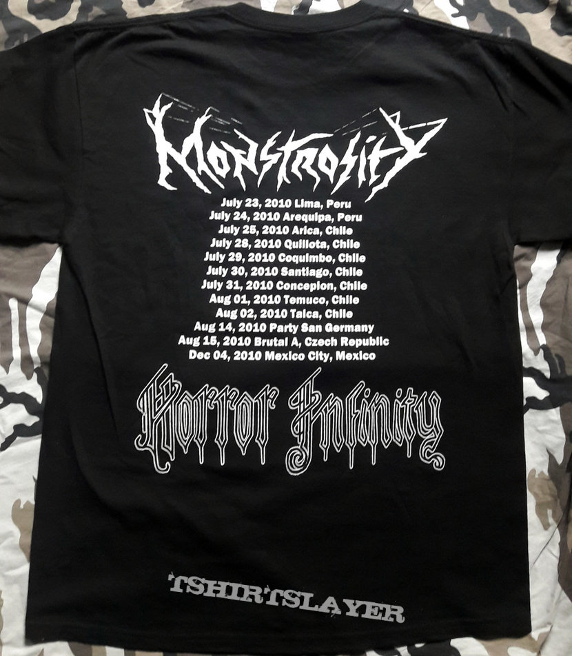 Monstrosity - Horror Infinity-Tour-reprint - T-Shirt | TShirtSlayer ...
