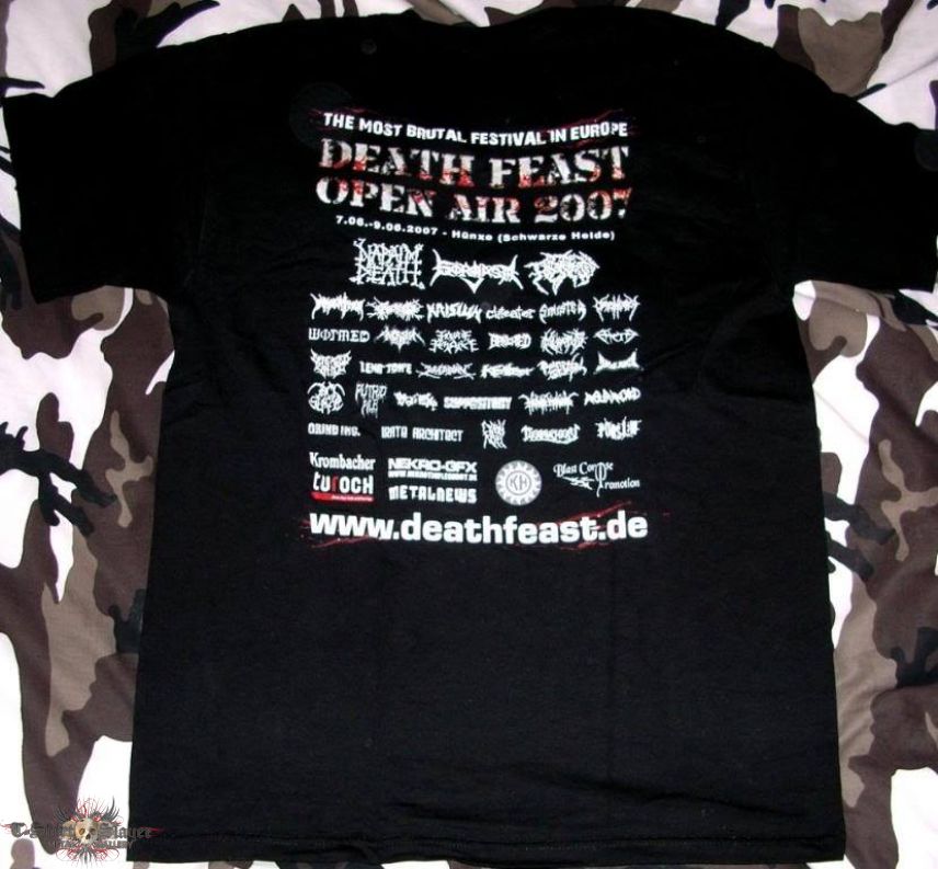 Napalm Death Death Feast Open Air 2007 - T-Shirt