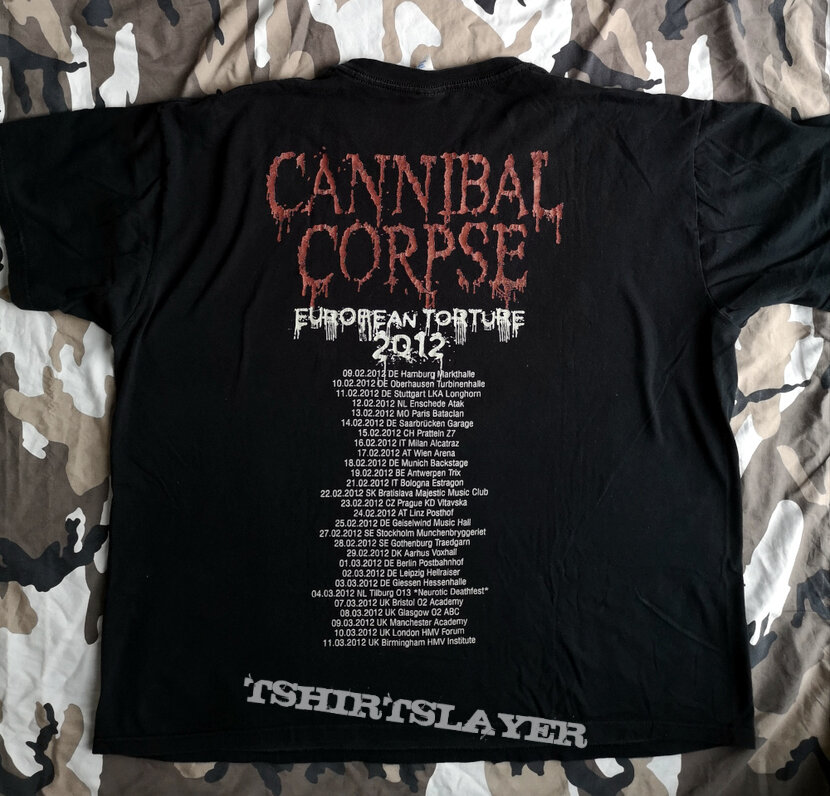 Cannibal Corpse - European Torture 2012 - T-Shirt