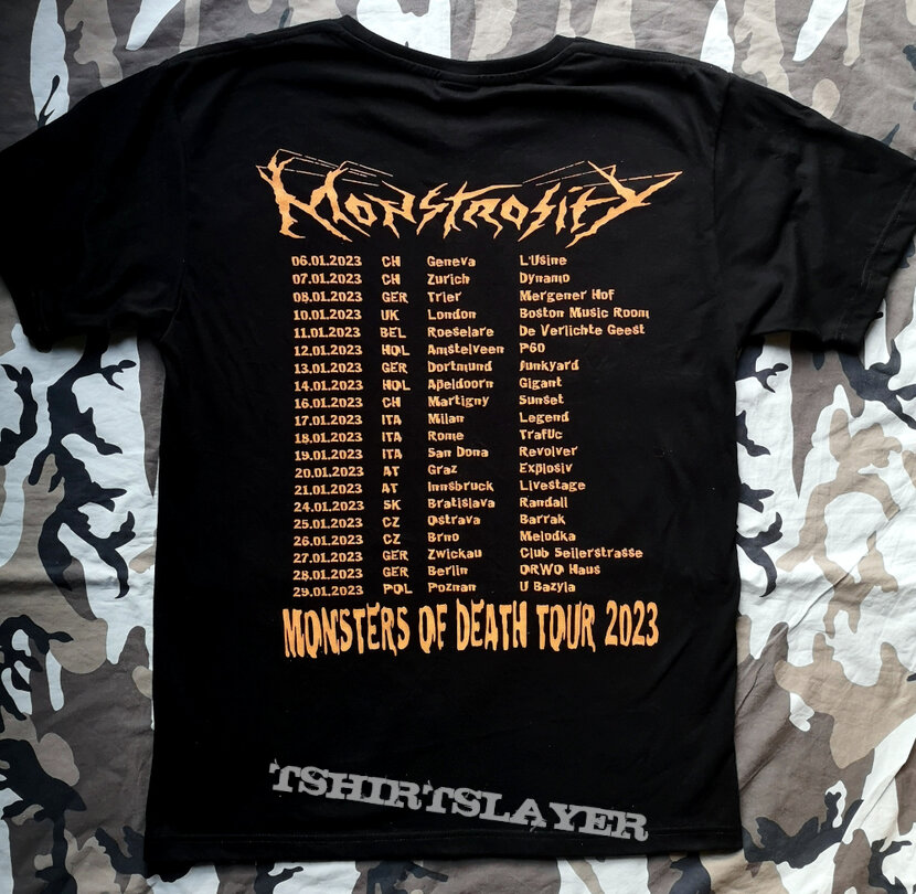 Monstrosity - Monsters Of Death Tour 2023 - T-Shirt