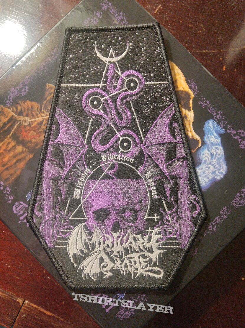 Mortuary Drape &quot;Wisdom - Vibration - Repent&quot; Coffin Patch