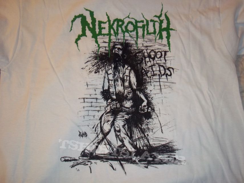 Nekrofilth - Texas Death Rush white (tour) shirt.