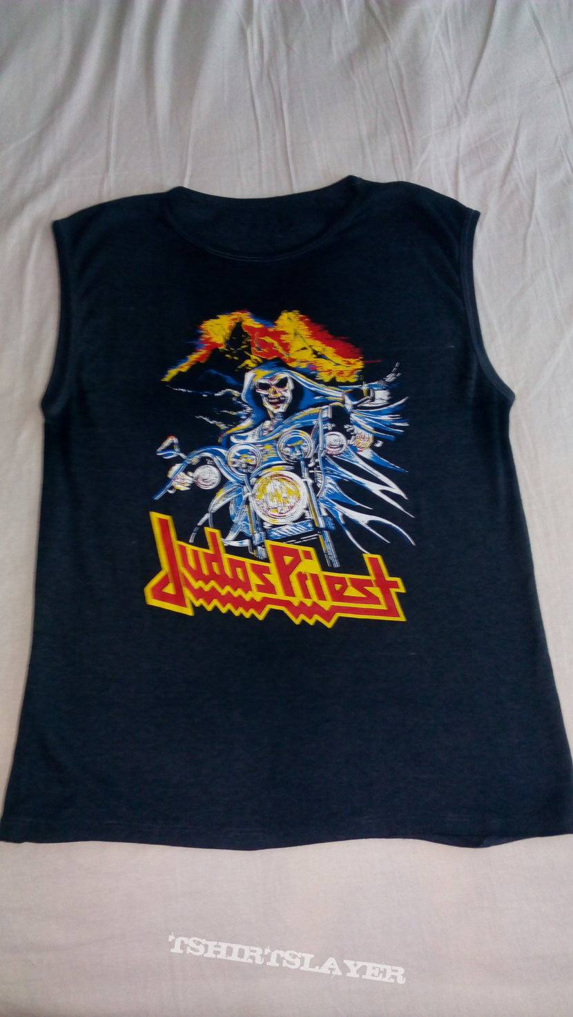 Judas Priest Shirt Vintage 80&#039;s t-shirt / vest VERY RARE 80&#039;s