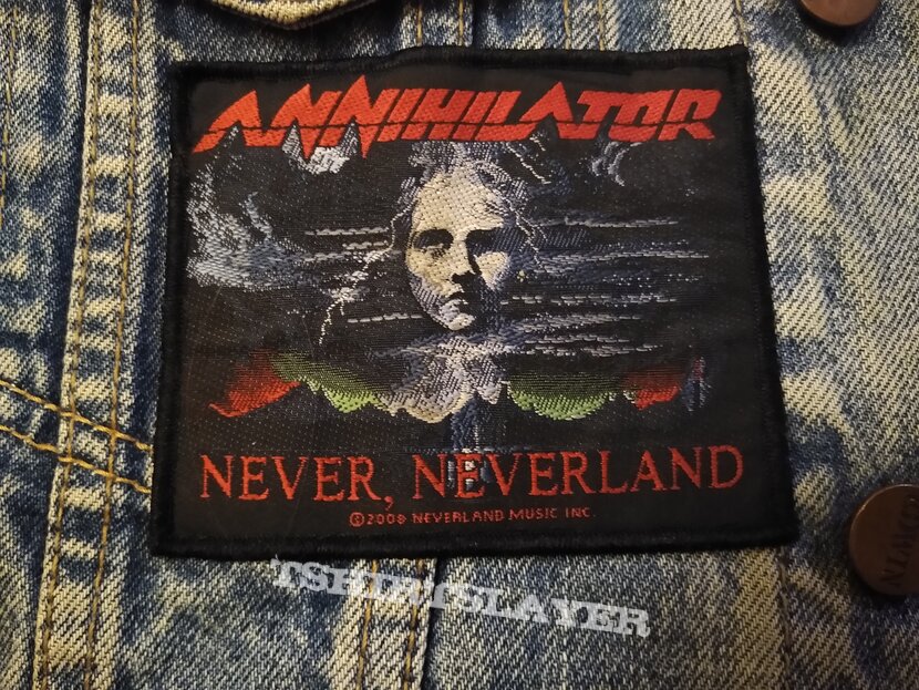 Annihilator - Never Neverland - official woven patch