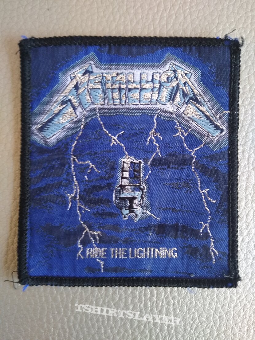 Metallica - Ride the lightning - 80&#039;s woven patch 