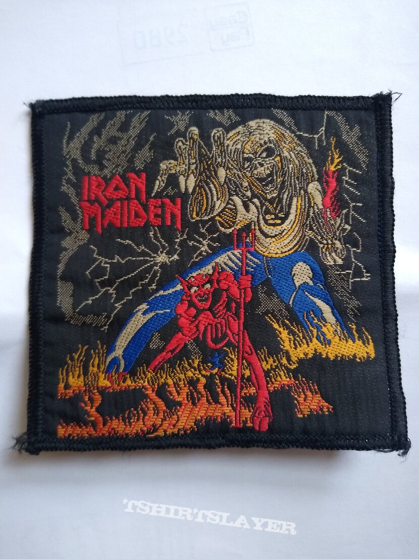 Iron Maiden  -Vtg 80&#039;s Iron Maiden-  The Number of the Beast woven patch