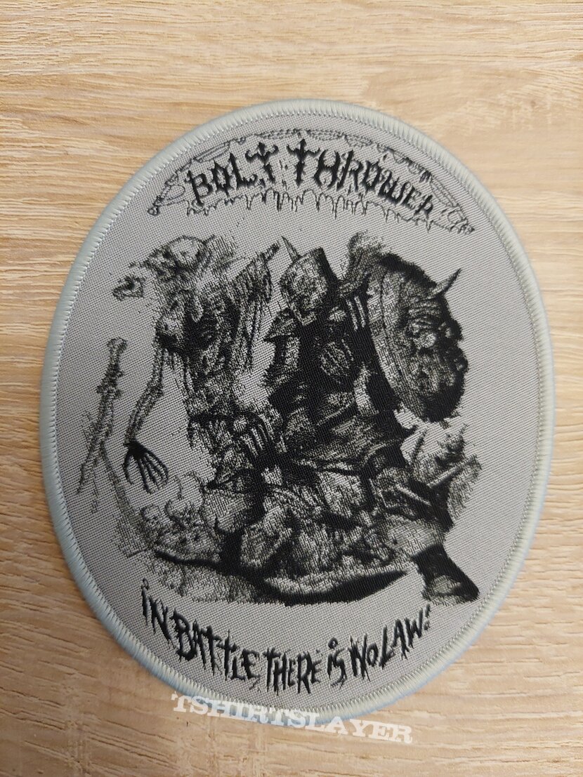 Bolt Thrower - In Battle There Is No Law woven patch