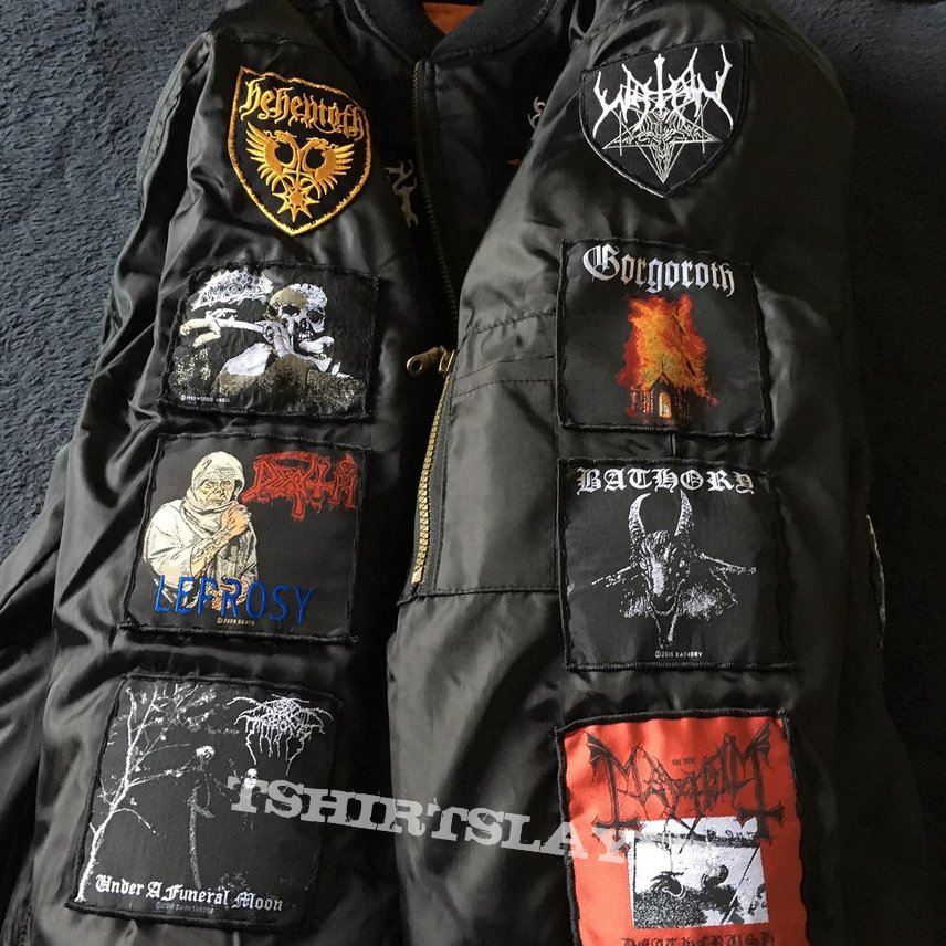 Obituary Death/Black metal bomber jacket 