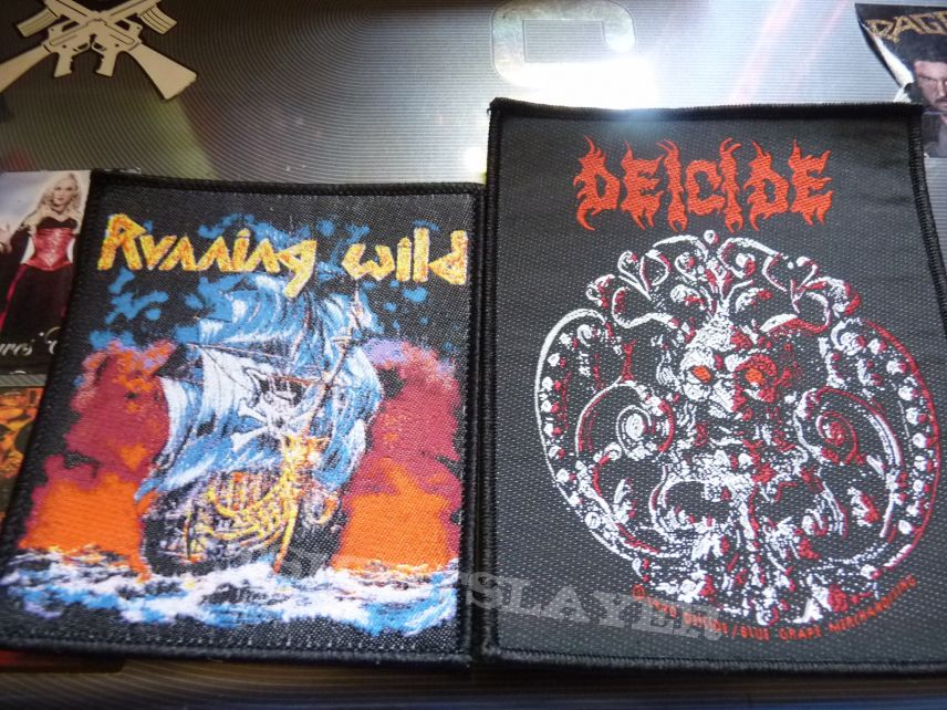 Deicide and Running Wild patches