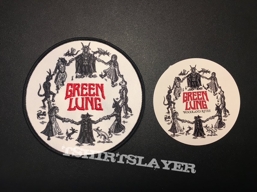 GREEN LUNG - Woodland Rites patch and sticker