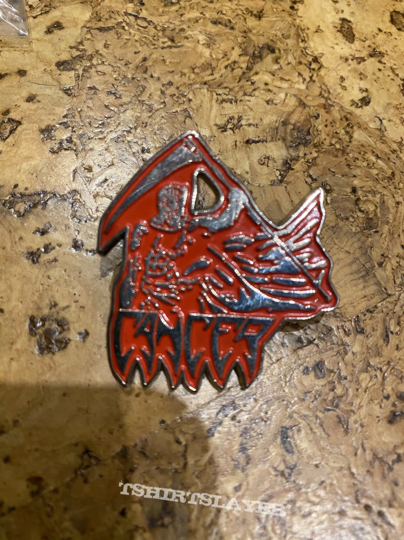 Cancer Pin red