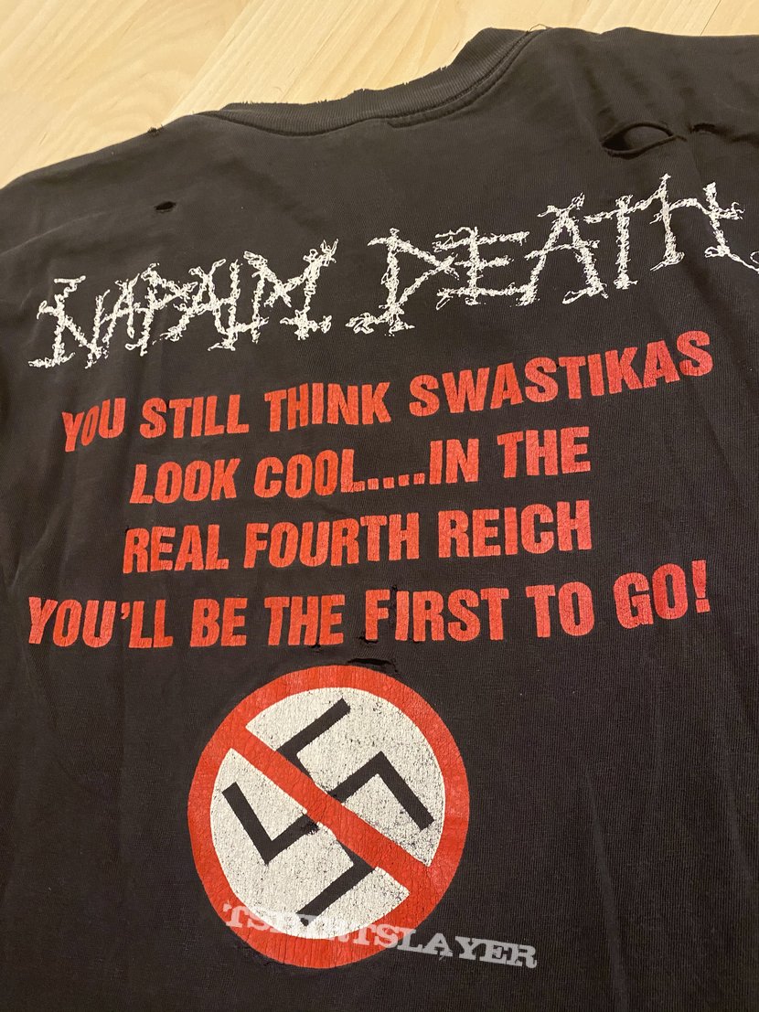 Napal Death Vintage Napalm Death Nazi Punks F**** Off