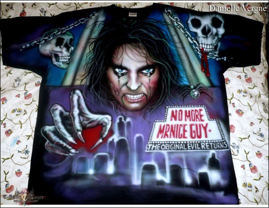 Alice Cooper airbrushed t-shirt 